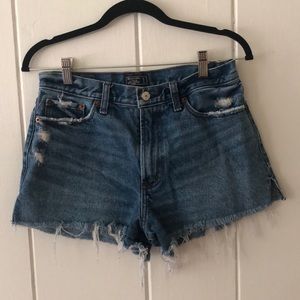 Abercrombie and Fitch High Waisted Jean Shorts
